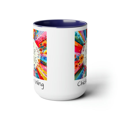 Do your thing Chicken Wing Two-Tone Coffee Mugs, 15oz