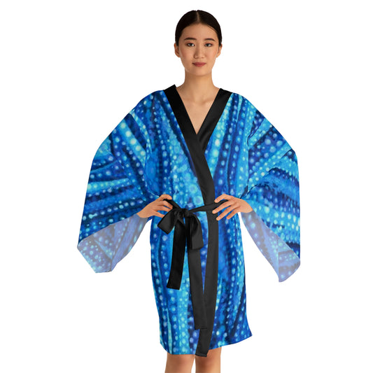 Underwater Themed: Long Sleeve Kimono Robe (AOP)