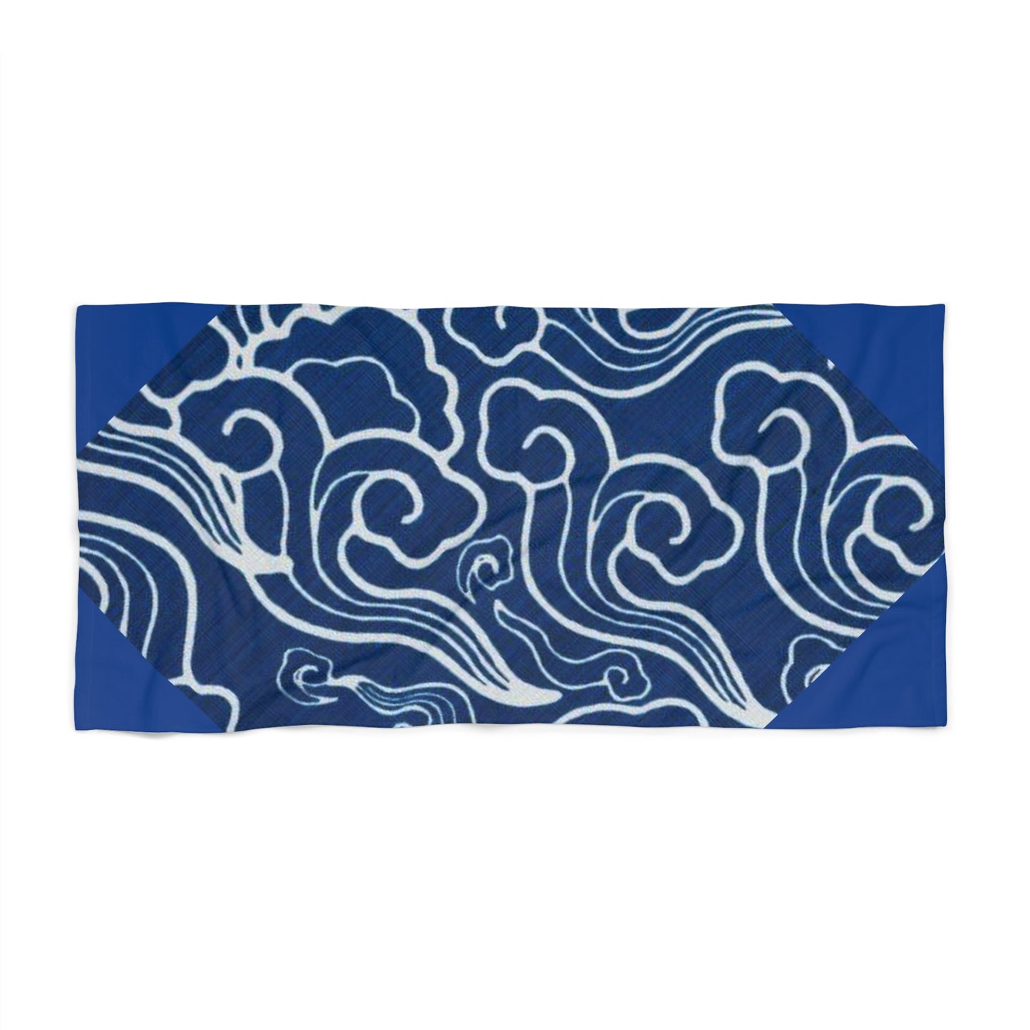 Navy Wave Inspired Beach Towel