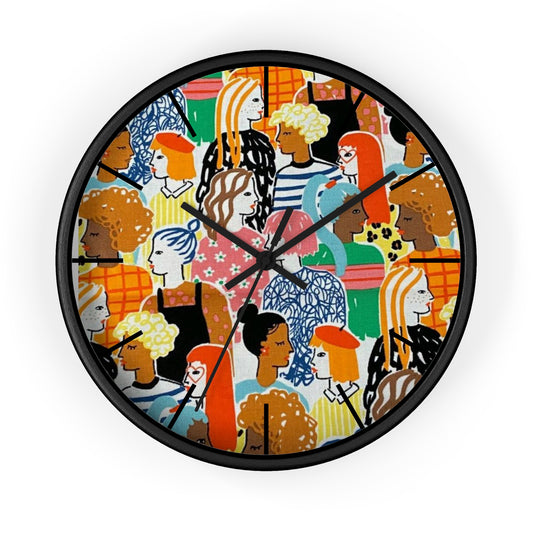 The "In" Crowd Wall Clock