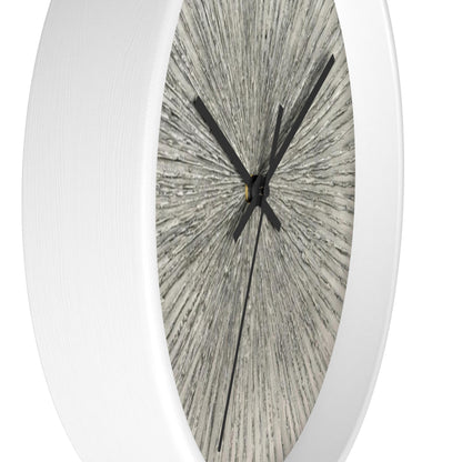 Beige Burst Black Accented Wall Clock