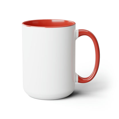 Two-Tone Coffee Mugs, 15oz