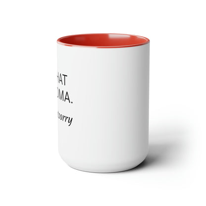 Two-Tone Coffee Mugs, 15oz