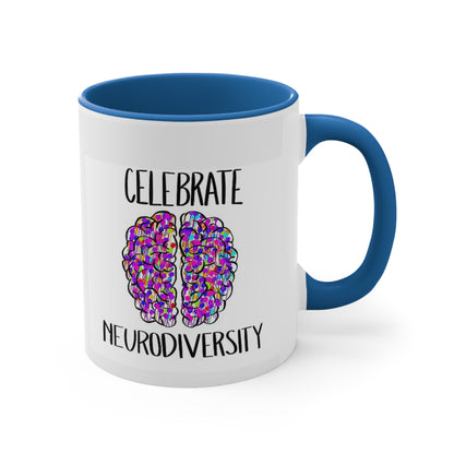 Neurodiverse /ASD/Autism themed mug: Ceramic Coffee Mug, 11oz