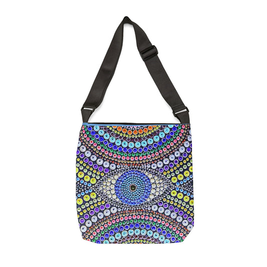 The Eye is Watching: Fun Adjustable Tote Bag (AOP)