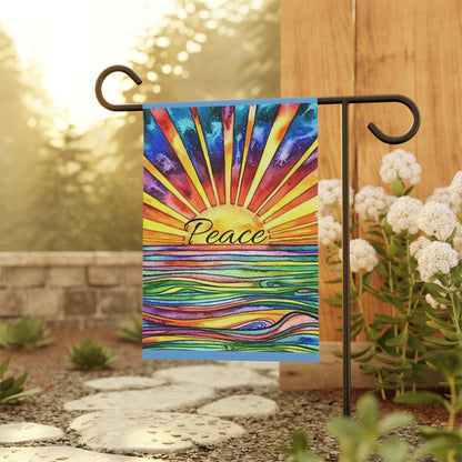 Peace in a Sunset: Garden & House Banner