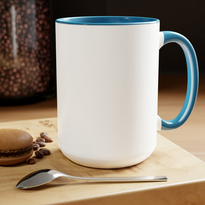 Two-Tone Coffee Mugs, 15oz