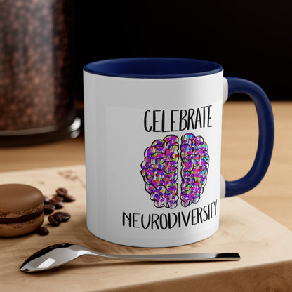 Neurodiverse /ASD/Autism themed mug: Ceramic Coffee Mug, 11oz