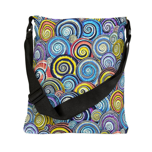 Rainbow Circles Adjustable Tote Bag (AOP)
