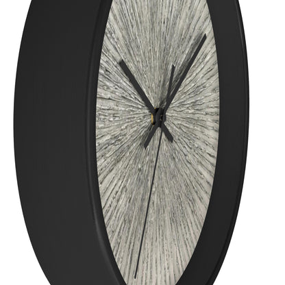 Beige Burst Black Accented Wall Clock