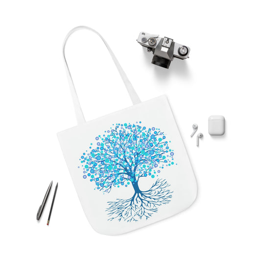 Blue Sky Tree: Polyester Canvas Tote Bag (AOP)