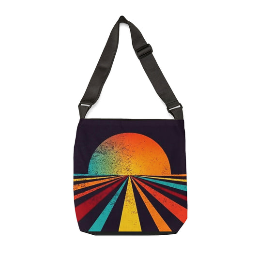 Graphic Sunset: Adjustable Tote Bag (AOP)