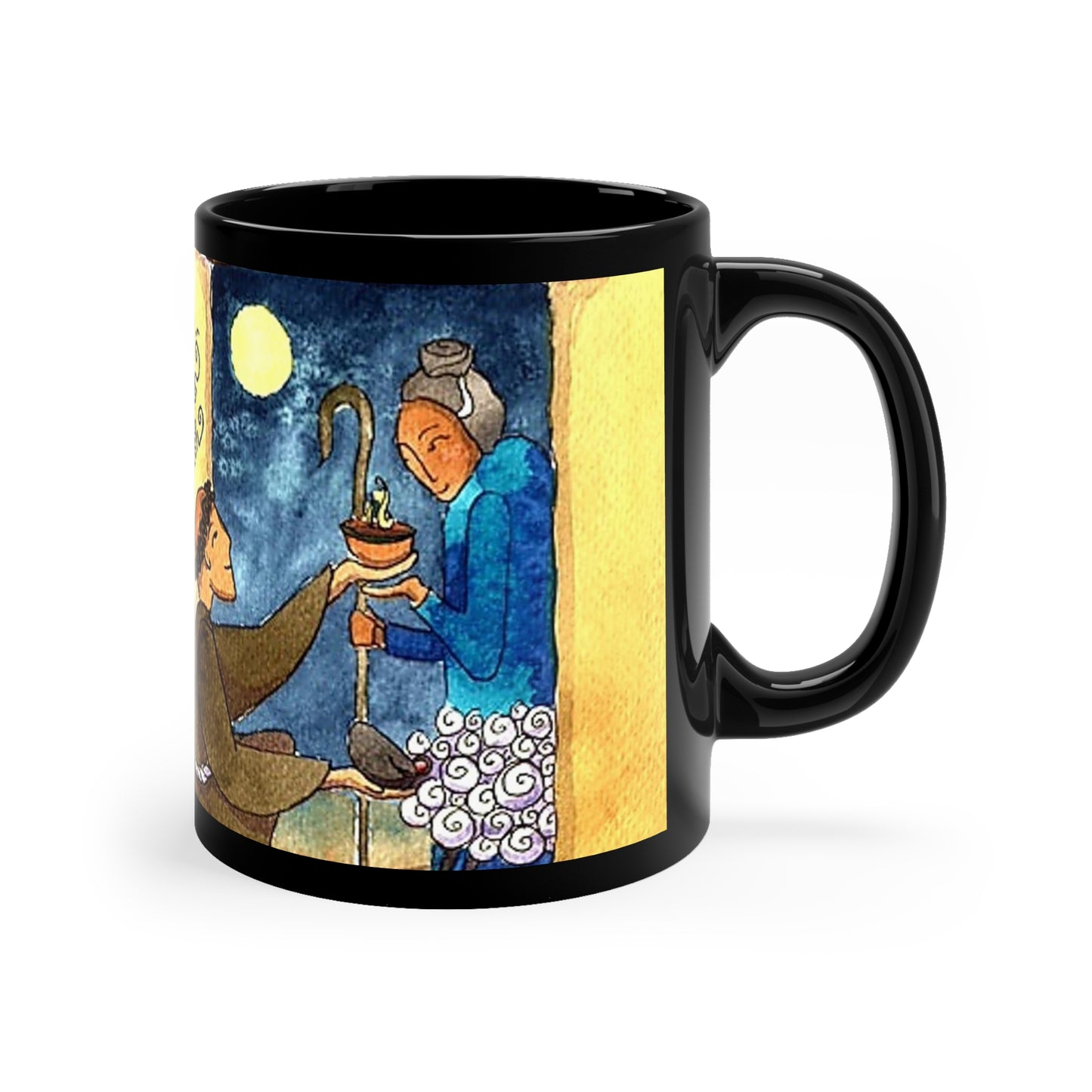 The Cook's Saint, San Pasqual: 11oz Black Mug