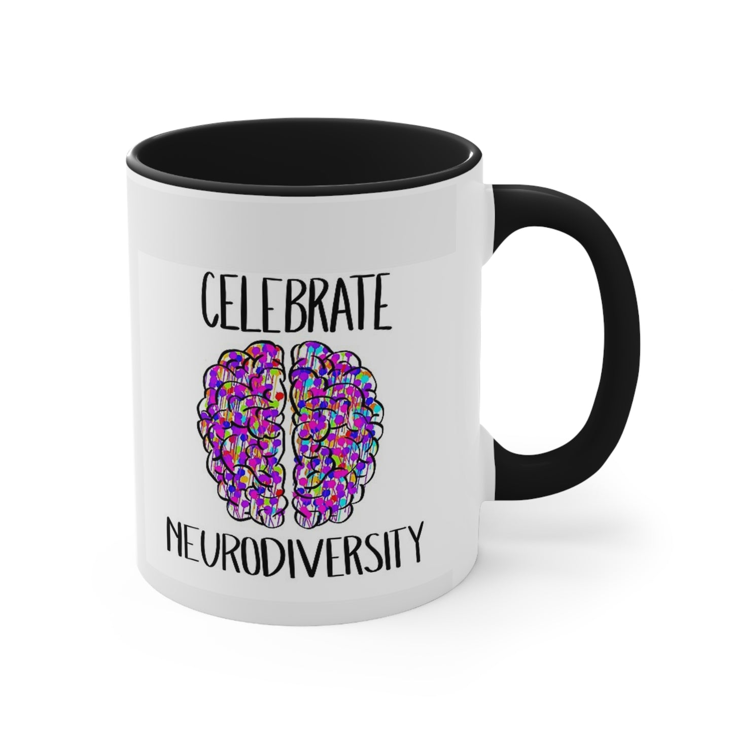 Neurodiverse /ASD/Autism themed mug: Ceramic Coffee Mug, 11oz