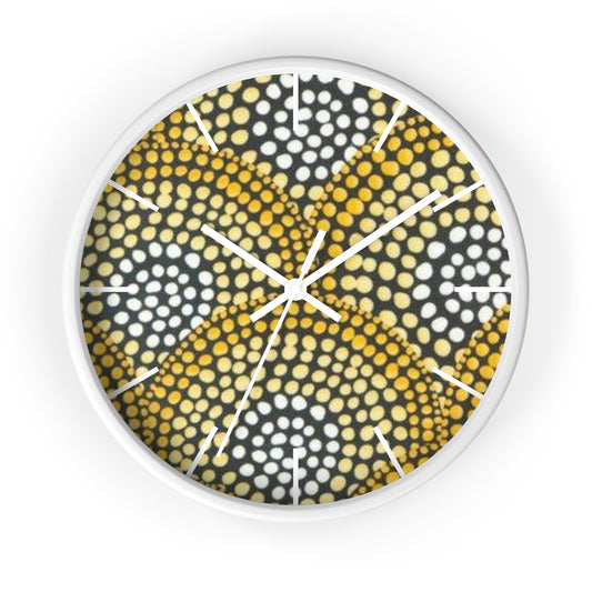 Golden Circles Wall Clock