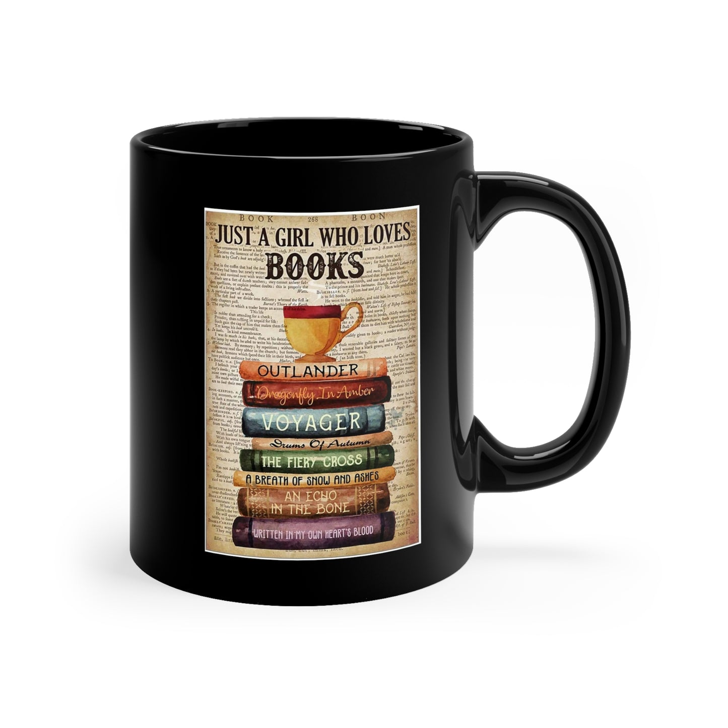 Book love themed 11oz coffee/tea mug