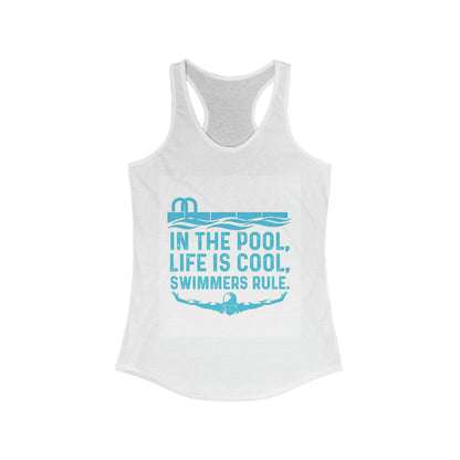 Swimmers quote Women's Ideal Racerback Tank