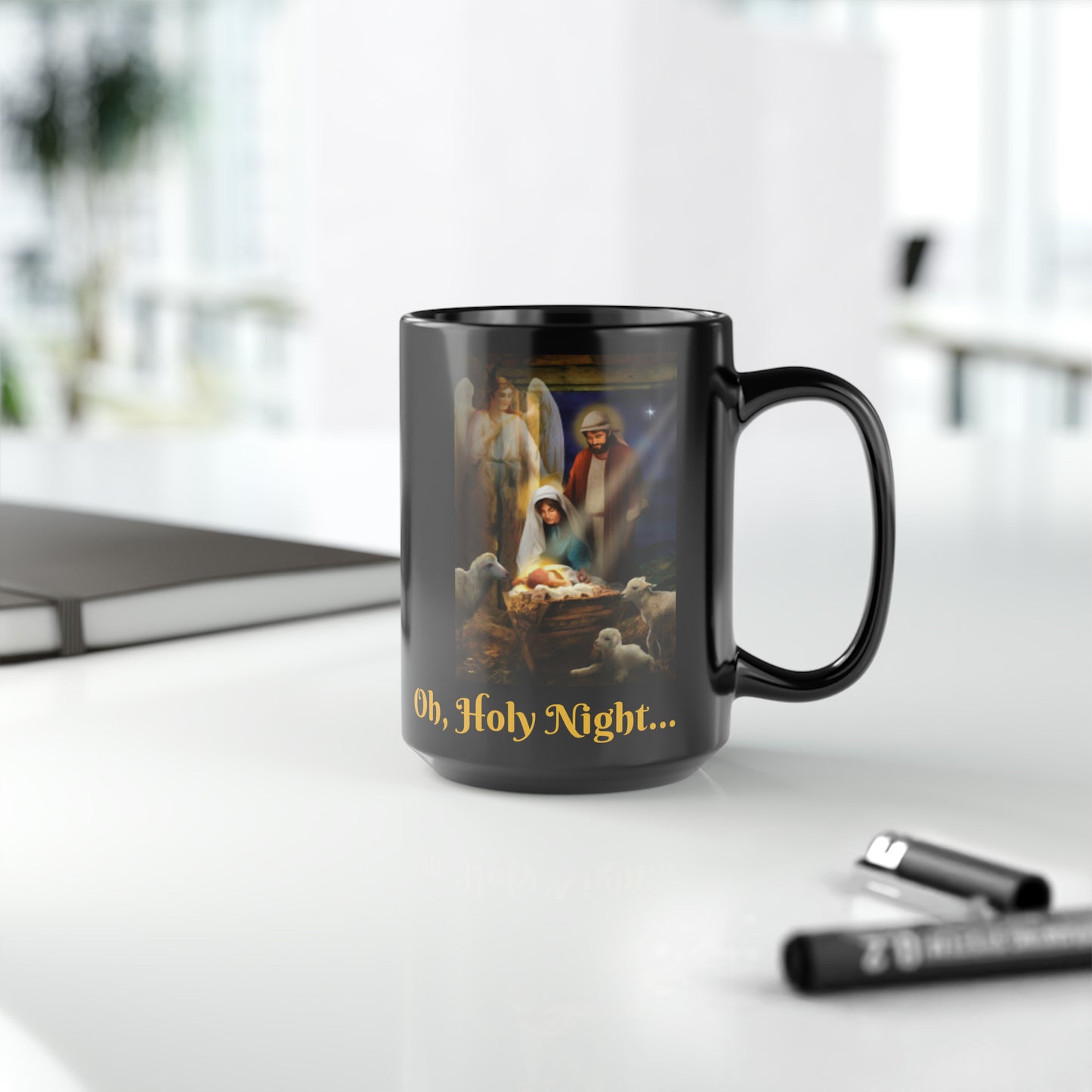 Oh, Holy Night Christmas Mug, 15oz