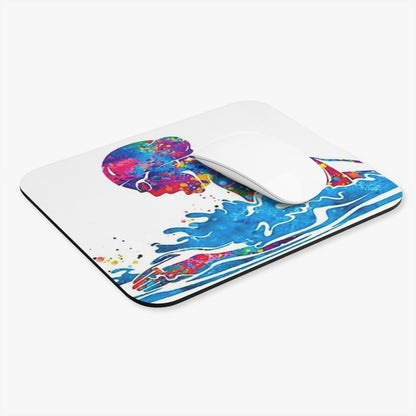 Abstract Swimmer Mouse Pad (Rectangle)