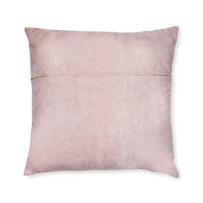 Ocean Pink Square Pillow - Pink Back