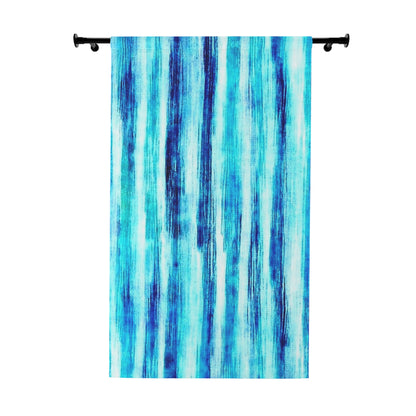 1 Blue Waterfall 50X84 Window Curtains (1 Piece)