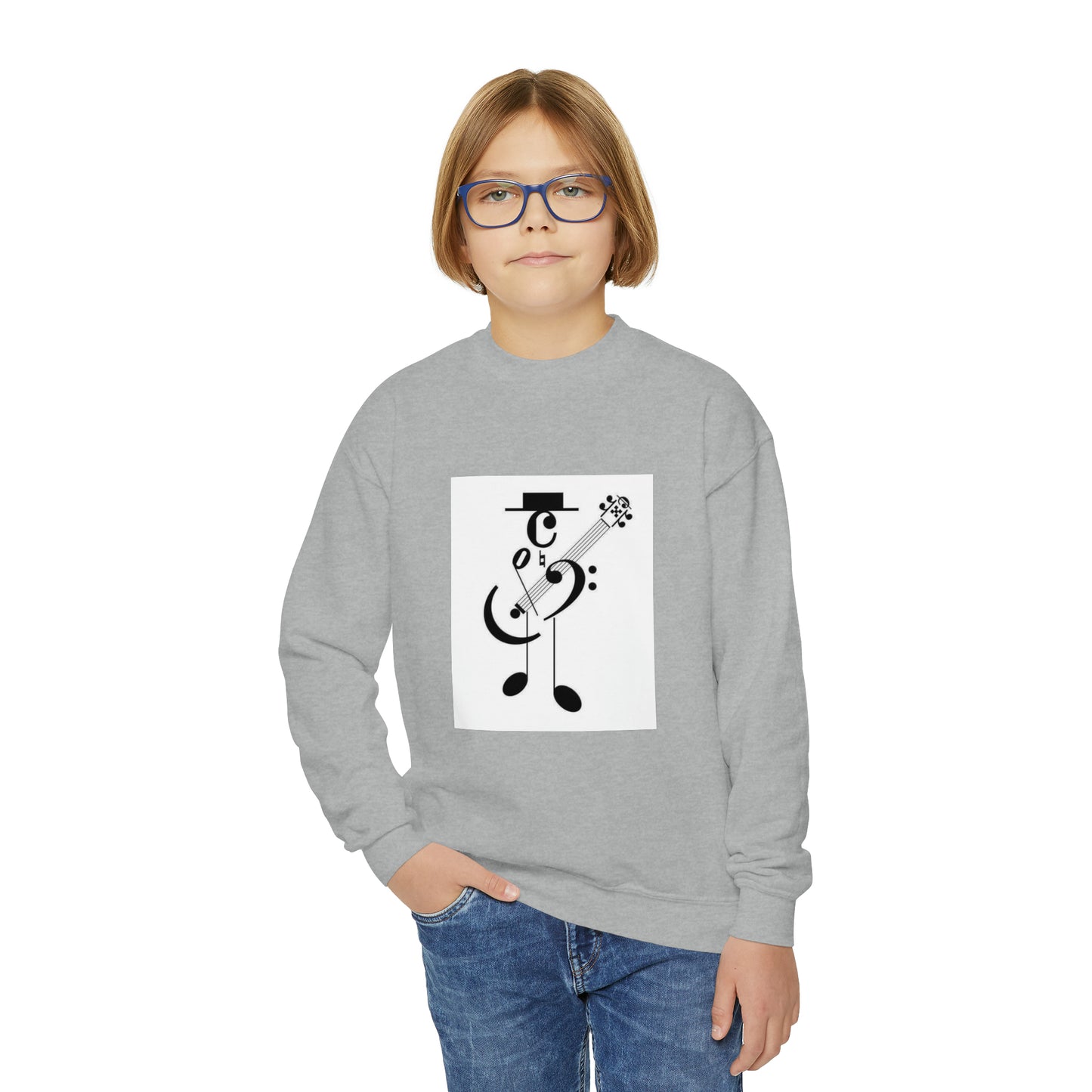 Music man Youth Crewneck Sweatshirt