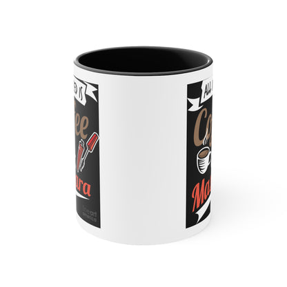 Coffee & Mascara: Accent Coffee Mug, 11oz