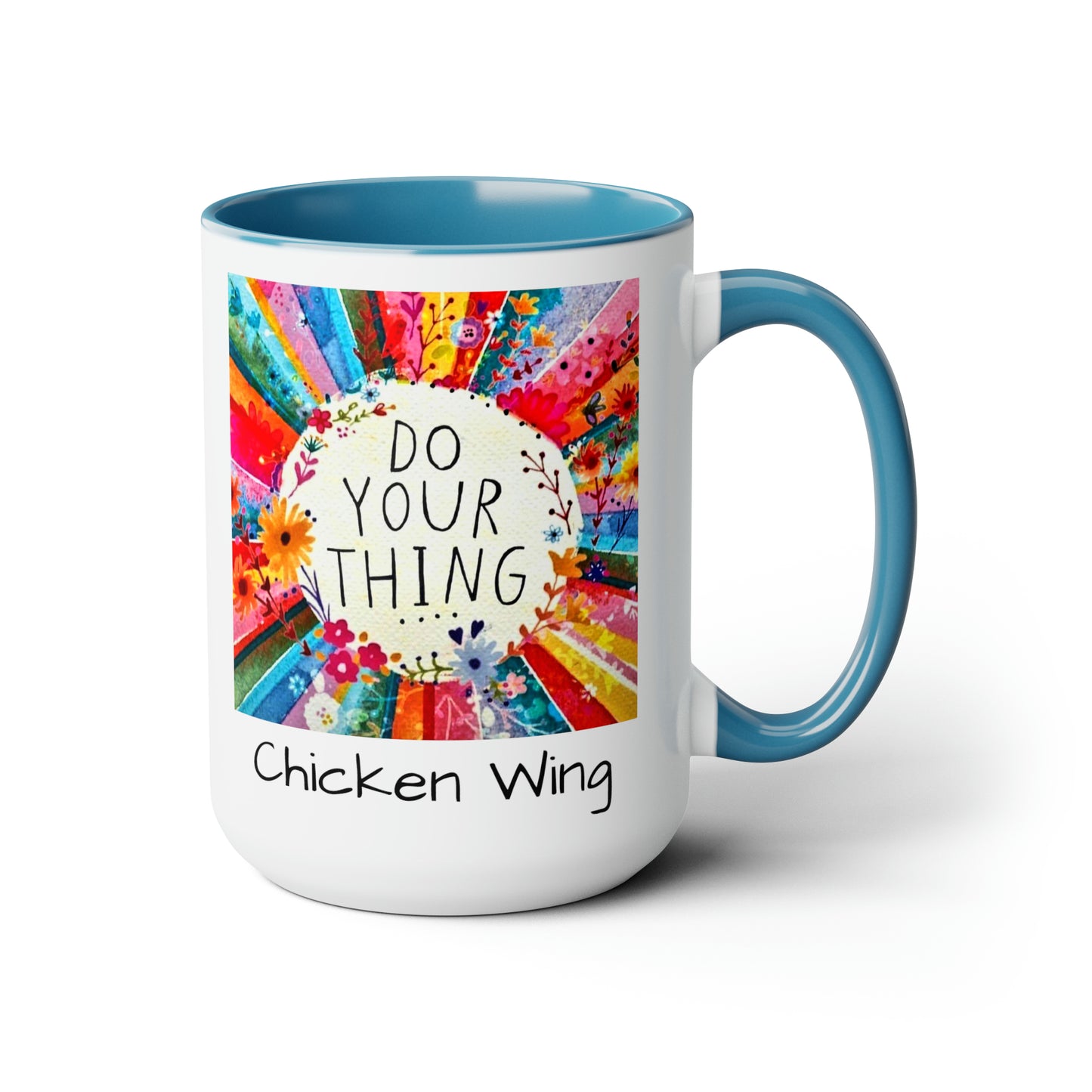 Do your thing Chicken Wing Two-Tone Coffee Mugs, 15oz