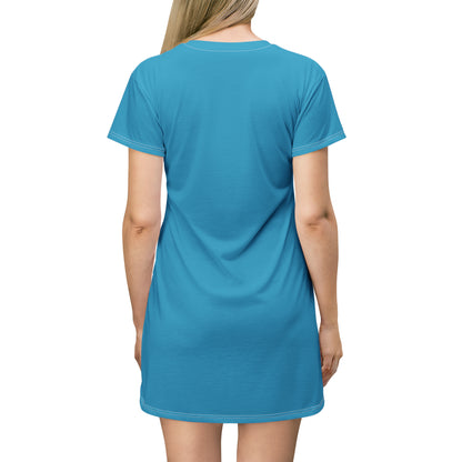 Mermaid in a bottle:T-Shirt Dress (AOP)