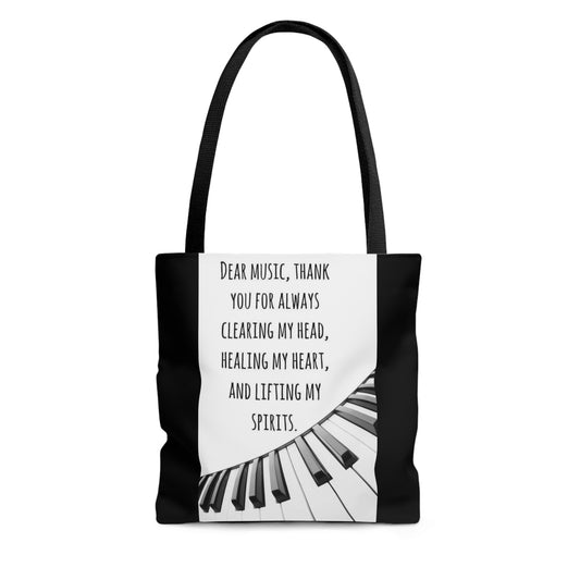 Dear Music: Tote Bag (AOP)