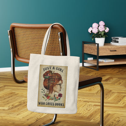 For her love of books Polyester Tote Bag
