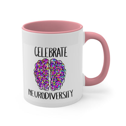 Neurodiverse /ASD/Autism themed mug: Ceramic Coffee Mug, 11oz