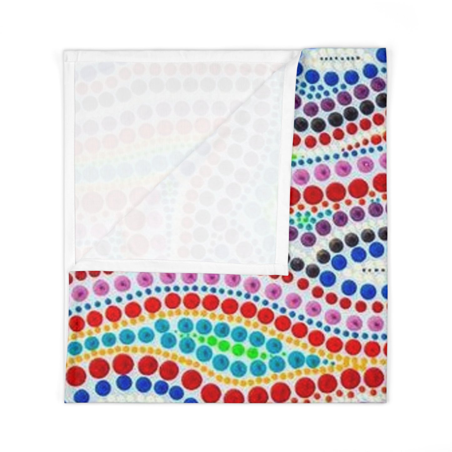 Vertical Burpy Bubbles Baby Swaddle Blanket