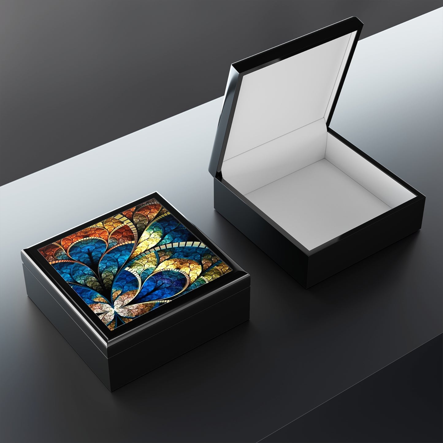 Stained Glass Inspiration Jewelry Box