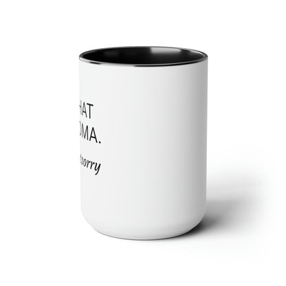 Two-Tone Coffee Mugs, 15oz