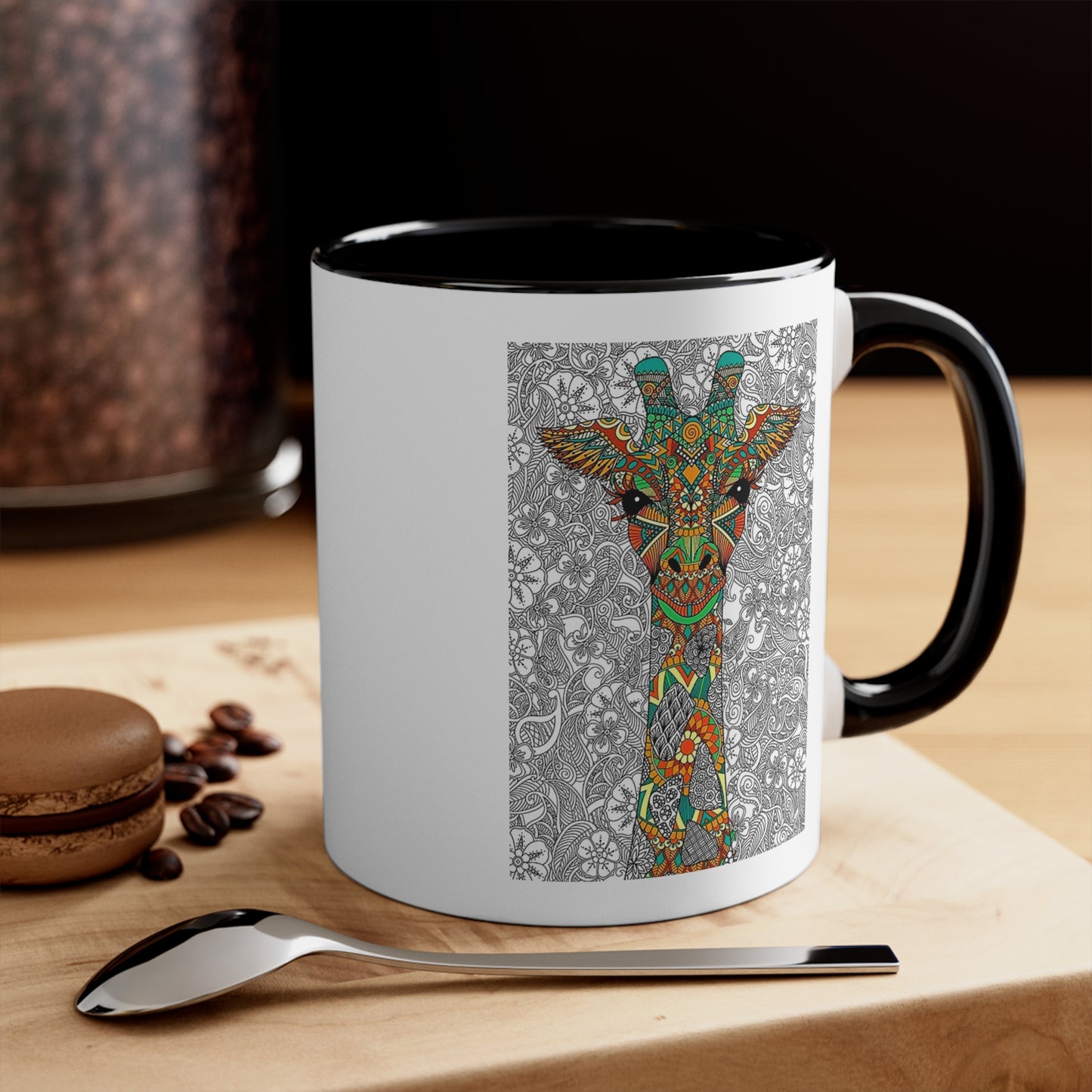 Giraffe Accent Coffee Mug, 11oz