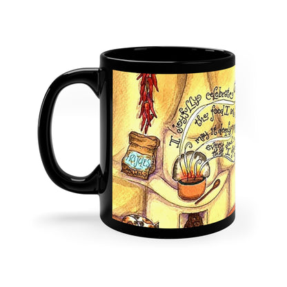 The Cook's Saint, San Pasqual: 11oz Black Mug