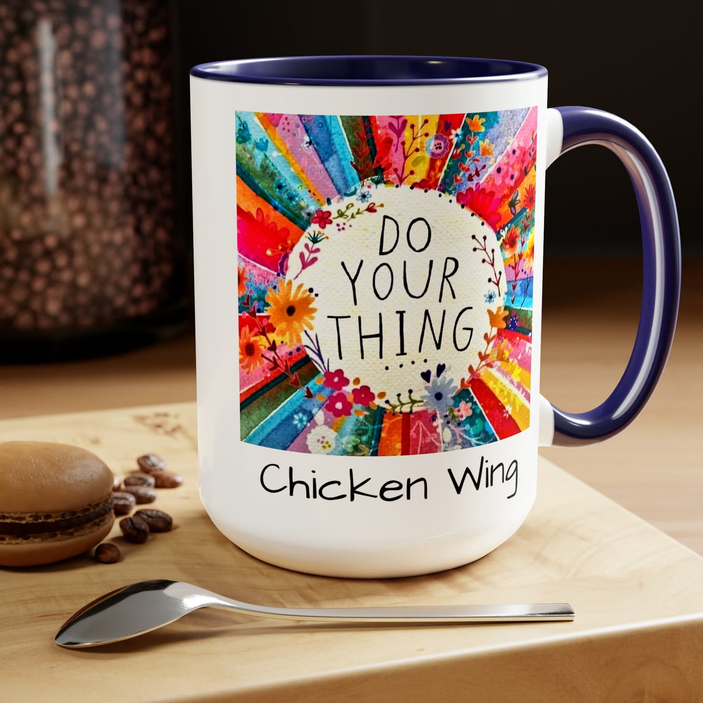 Do your thing Chicken Wing Two-Tone Coffee Mugs, 15oz