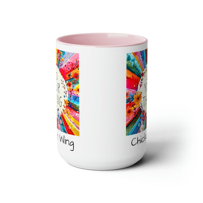 Do your thing Chicken Wing Two-Tone Coffee Mugs, 15oz