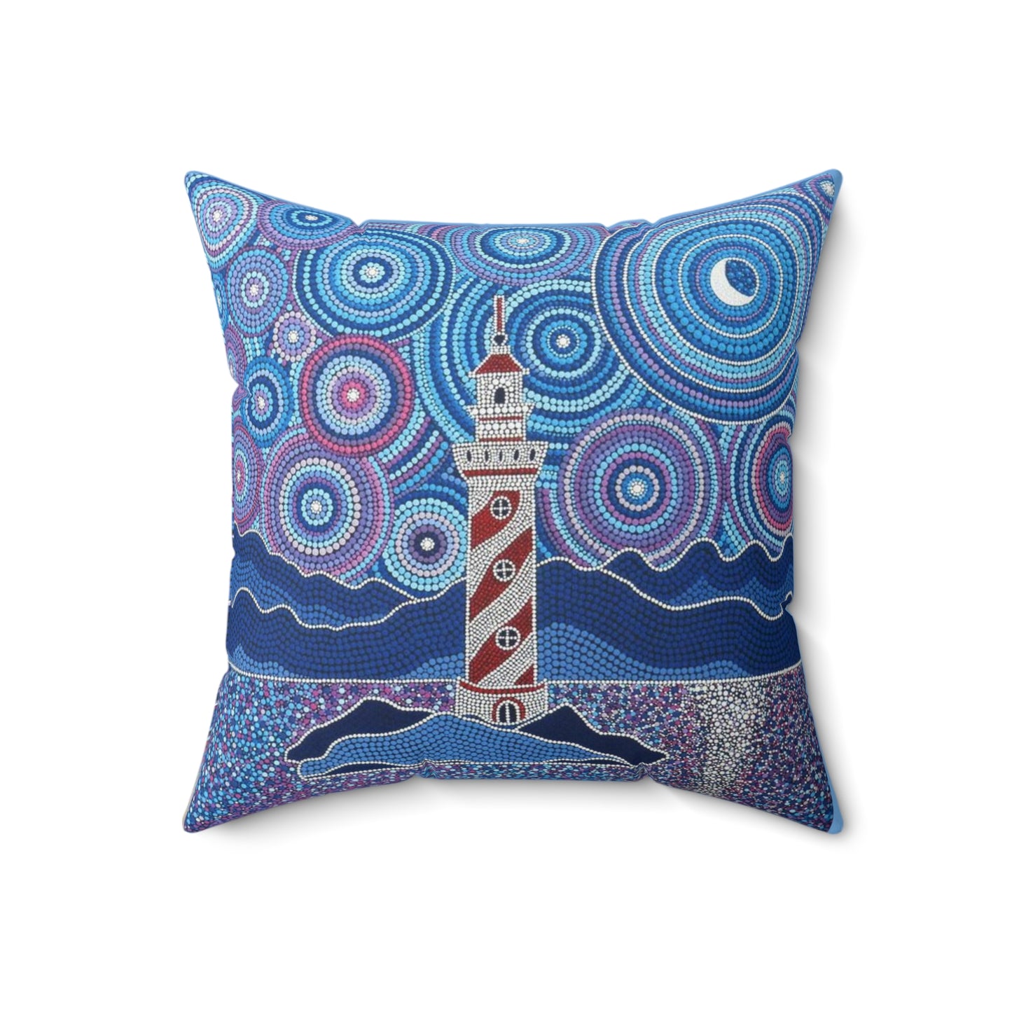 The Lighthouse: Spun Polyester Square Pillow