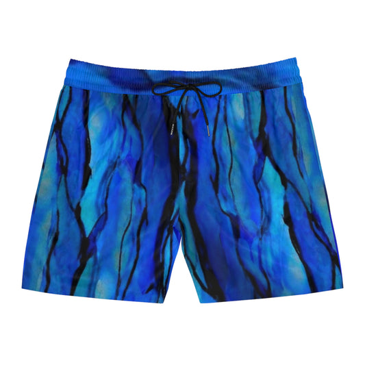 Blue Lagoon Men's Mid-Length Swim Shorts (AOP)