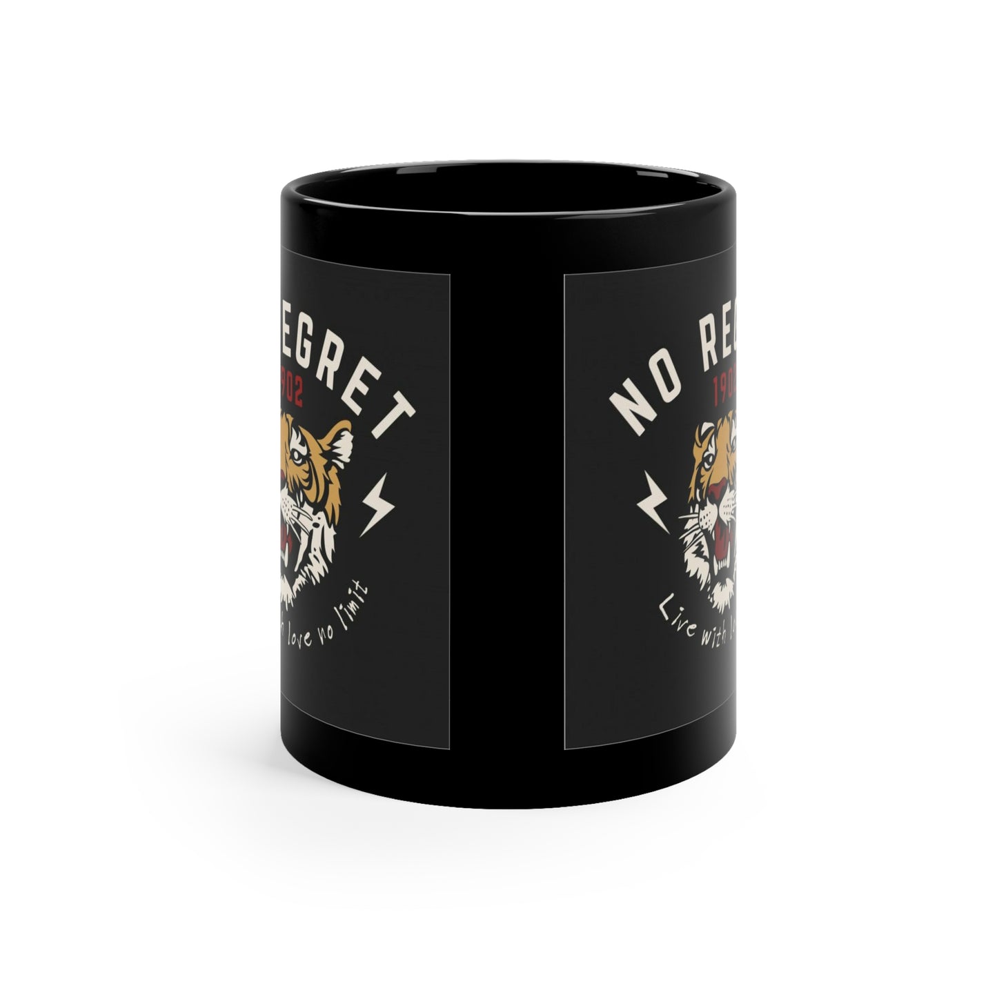 No Regrets 11oz Black Mug