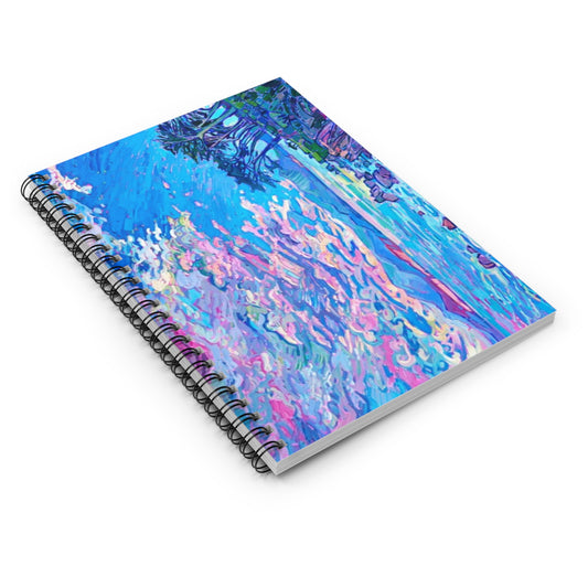 Blue Scene Journal Spiral Notebook - Ruled Line