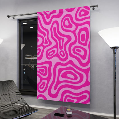A-Mazing Pink 50X84 Window Curtains (1 Piece)
