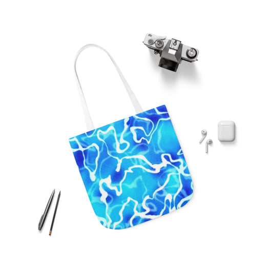 Poolside Water Polyester Canvas Tote Bag (AOP)