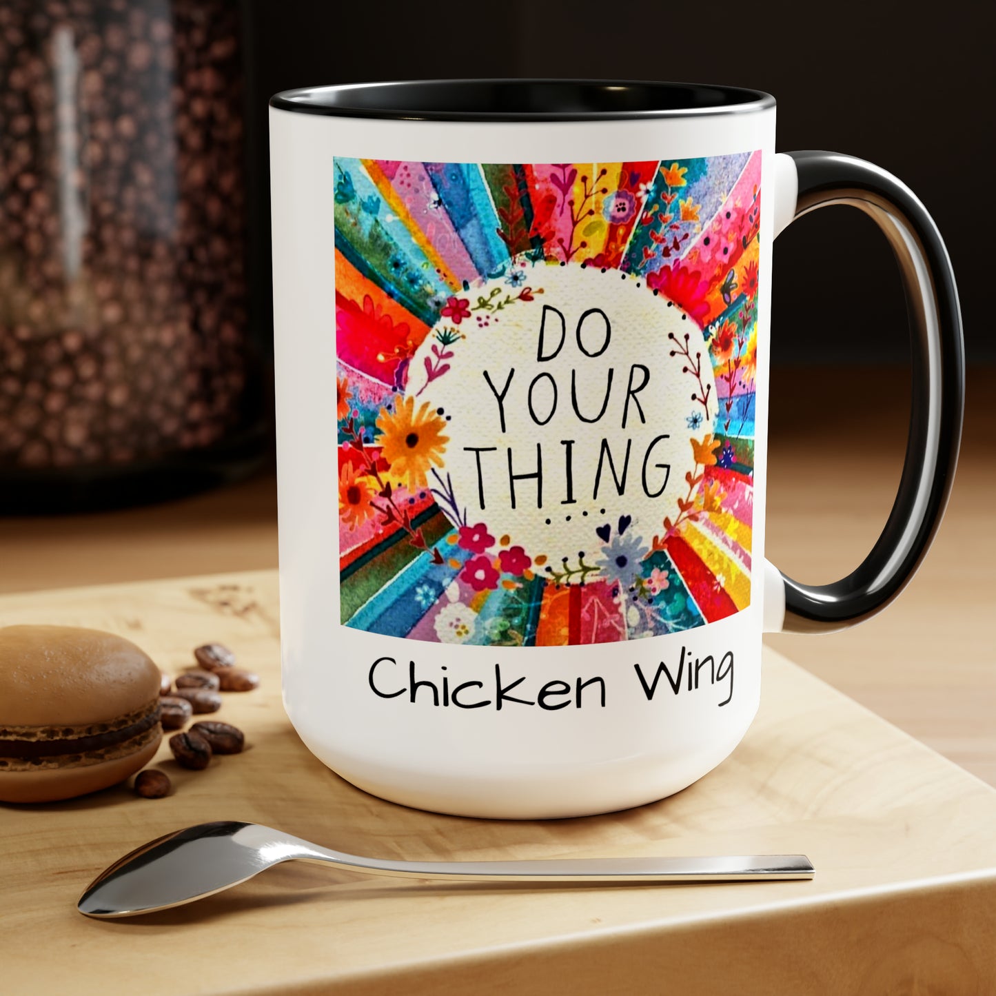 Do your thing Chicken Wing Two-Tone Coffee Mugs, 15oz