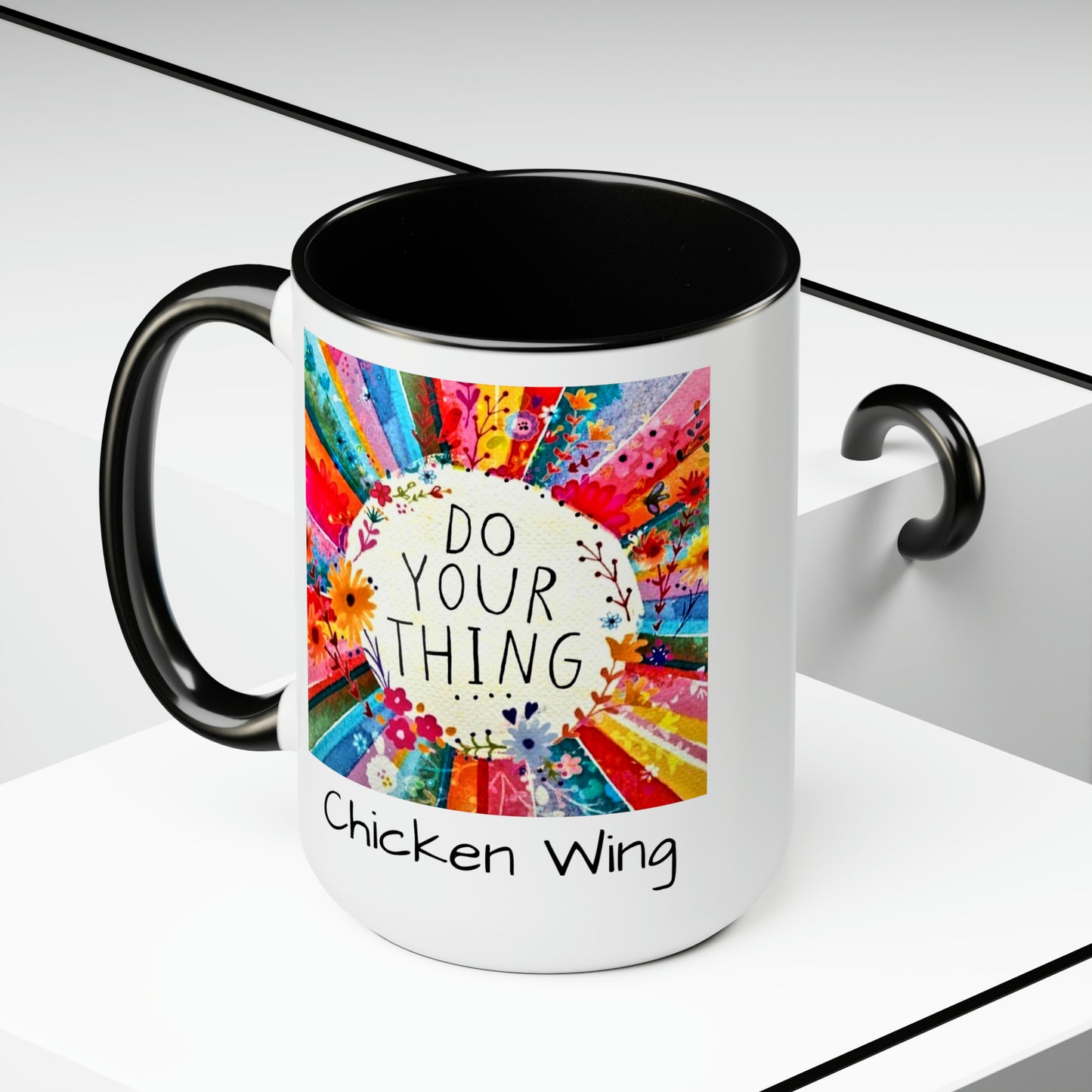 Do your thing Chicken Wing Two-Tone Coffee Mugs, 15oz