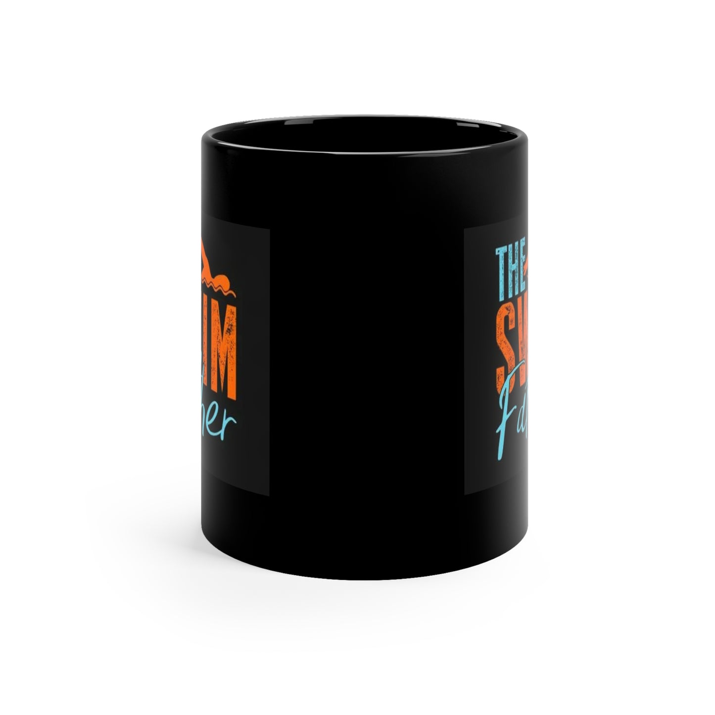 Swim Father 11oz Black Mug