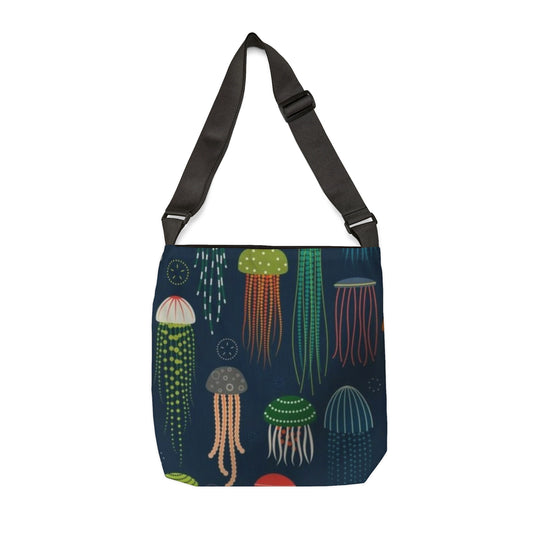Jellyfish Jellyfish: Fun Adjustable Tote Bag (AOP)