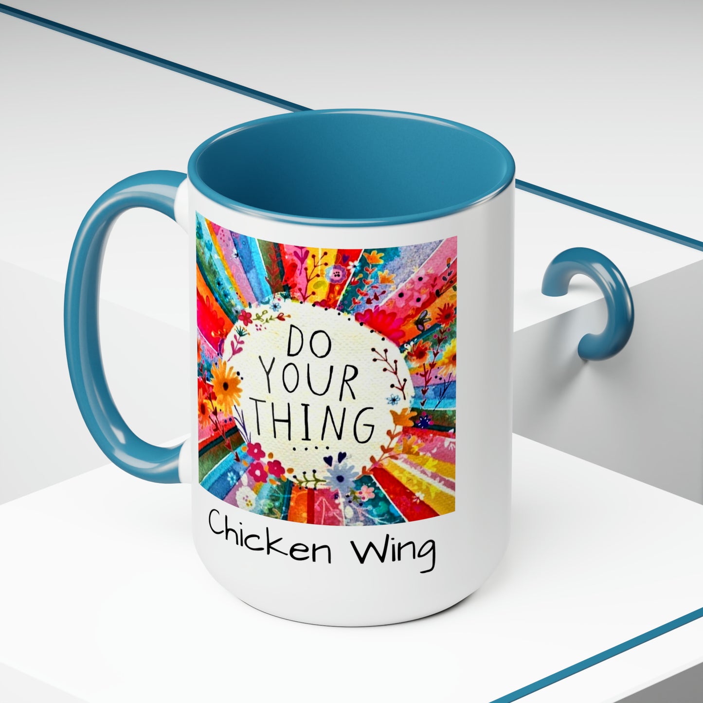 Do your thing Chicken Wing Two-Tone Coffee Mugs, 15oz